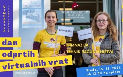 Dan odprtih virtualnih vrat Gimnazije Ilirska Bistrica