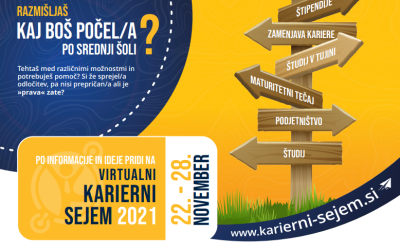 Virtualni karierni sejem za srednješolce